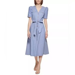 Calvin KleinPuff-Sleeve Dress‎ Size 6